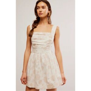 FREE PEOPLE | NWT Meet Me in Maui Sleeveless Minidress in Ivory Floral, Size XS